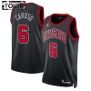 Camiseta Niños NBA Chicago Bulls Alex Caruso 6 2022-23 Jordan Statement Edition Negro Swingman